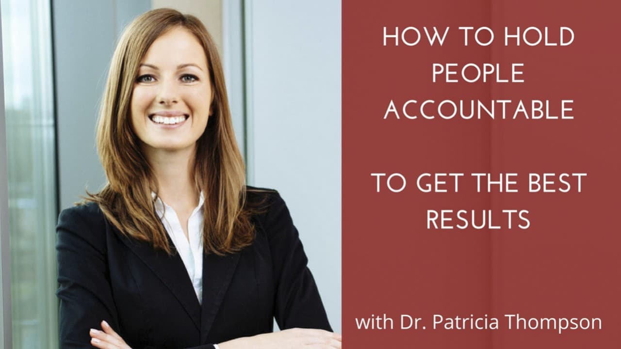 How to Hold People Accountable